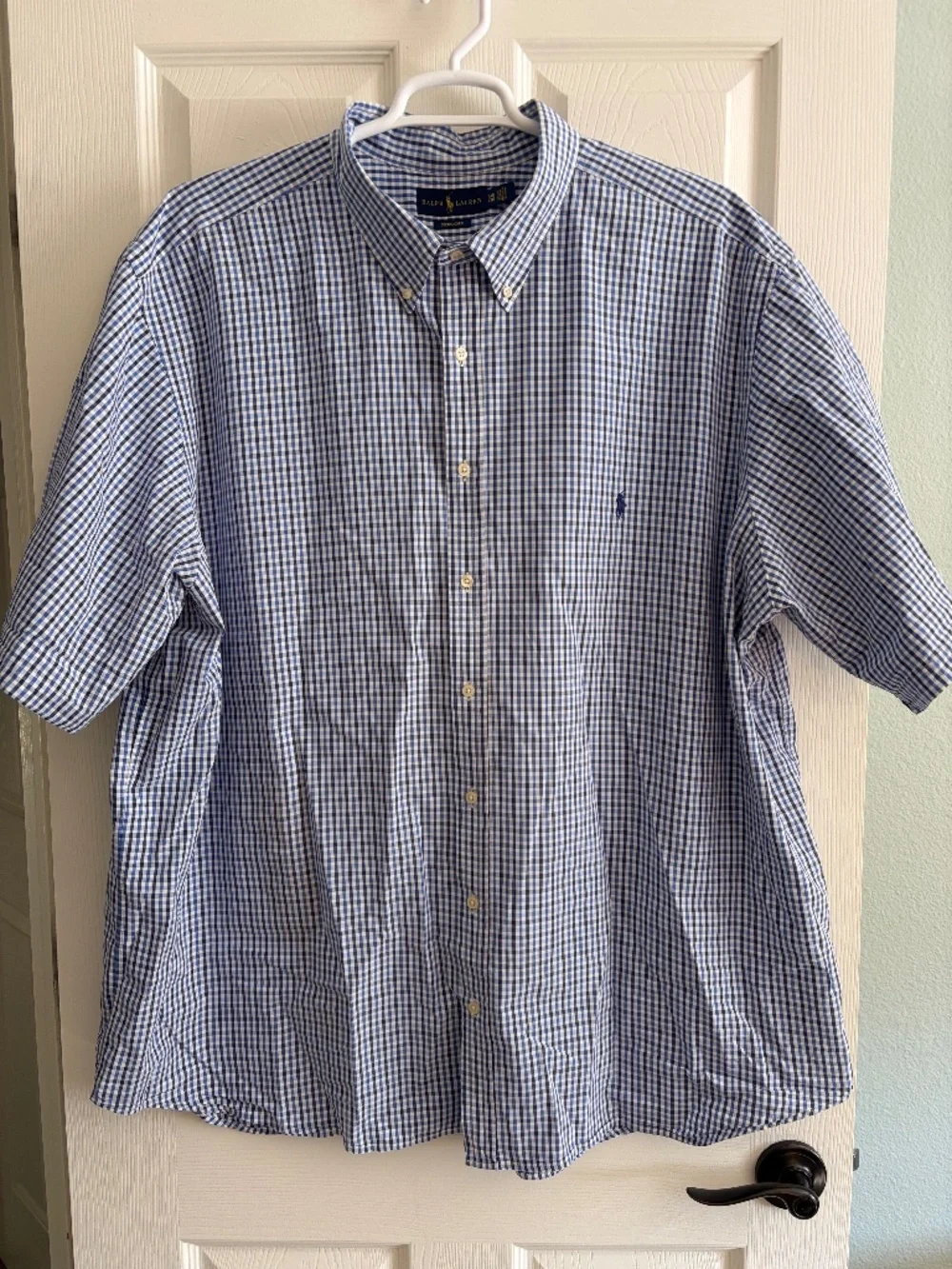 Men’s Ralph Lauren Big & Tall Short Sleeve button-up 4XB